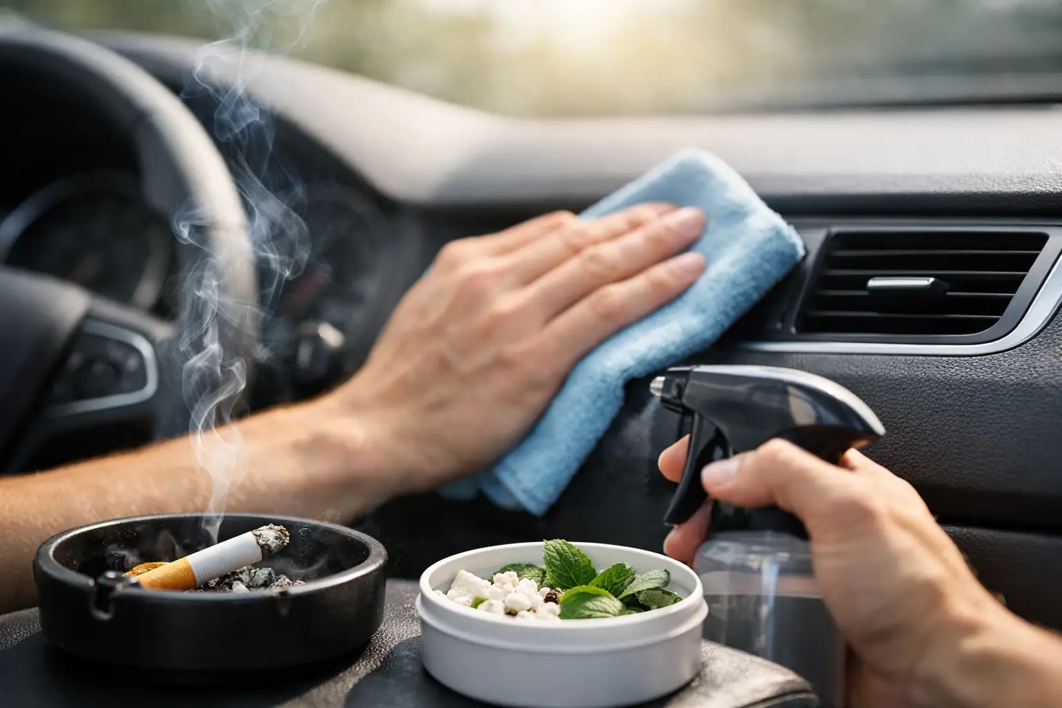 Rauchgeruch im Auto beseitigen